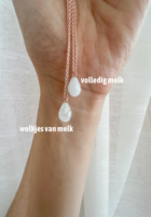 Moedermelk - Mini Druppel edelsteen ketting - Moedermelkjuweel
