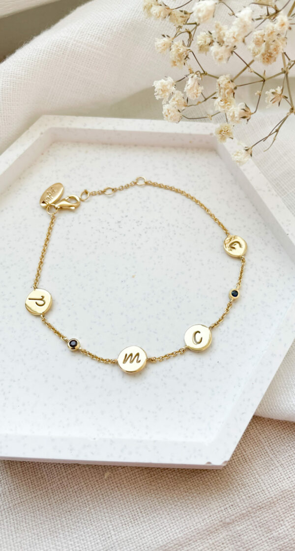 Armband met 6 bedels
