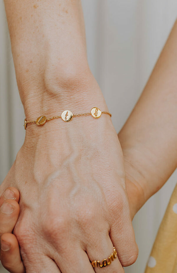 Armband met 4 bedels