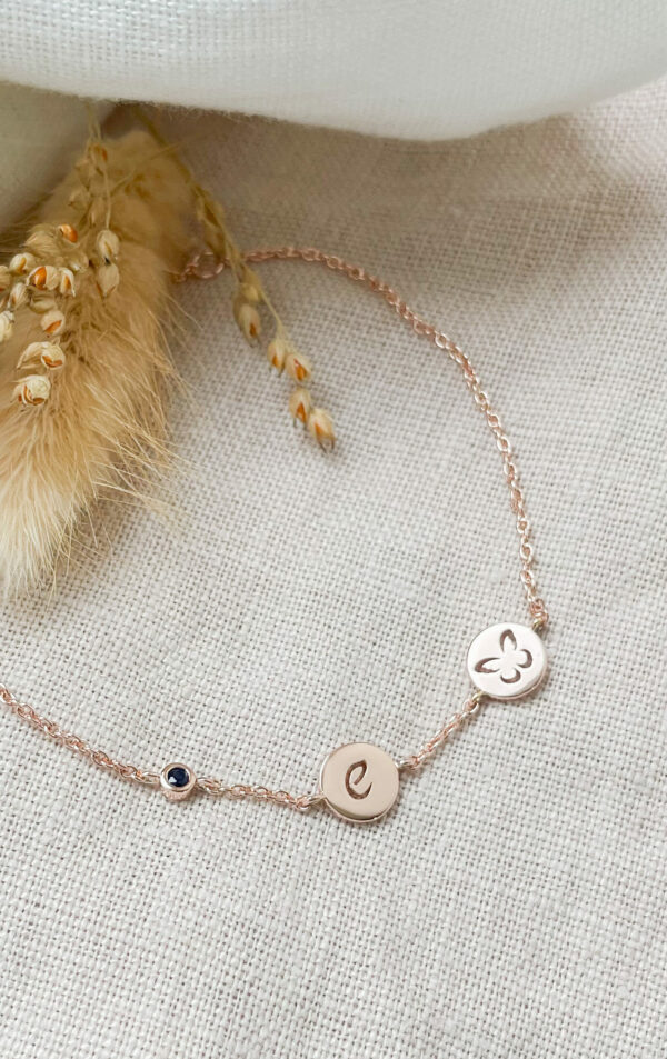 Armband met 3 bedels